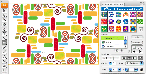 Create repeat patterns