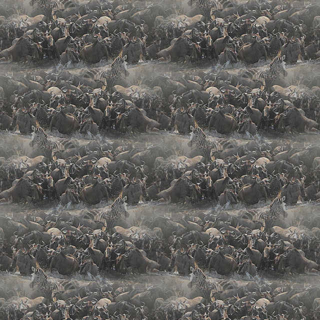 A sample of Repeating Pattern, Conversational Design, Figurative Design, Naturalistic, Wallpaper Group PG