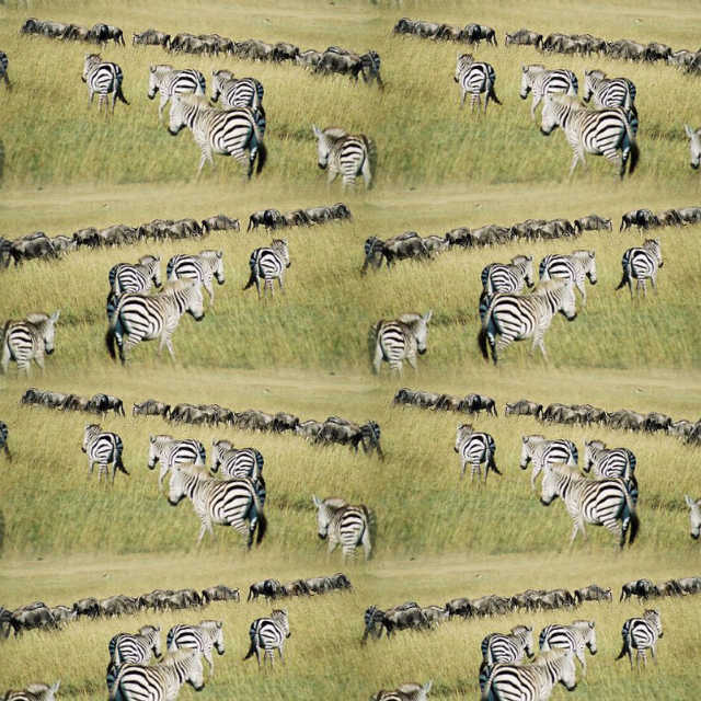 A sample of Repeating Pattern, Conversational Design, Figurative Design, Naturalistic, Wallpaper Group PG