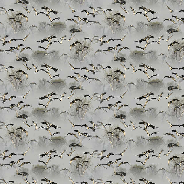 A sample of Repeating Pattern, Conversational Design, Figurative Design, Naturalistic, Wallpaper Group PG