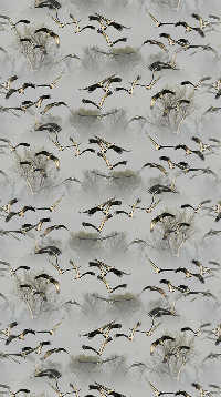 A sample of Repeating Pattern, Conversational Design, Figurative Design, Naturalistic, Wallpaper Group PG