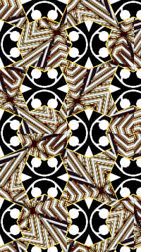 A sample of Counterchange Pattern, Two Color Symmetries